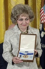 Annette Lantos with Medal of Freedom